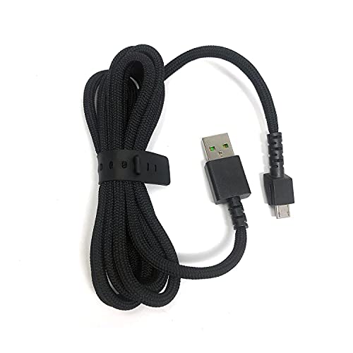 Substituição do cabo do cabo de carregamento USB para Naga Pro 20000 DPI/Deathadder V2 Pro/Basilisco/Viper Ultimate Wireless