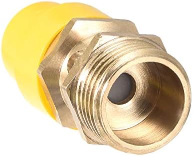válvula de segurança UXCELL Válvula de alívio de pressão do compressor de ar, g1/2 masculino, pressão de 115psi, chapéu amarelo,