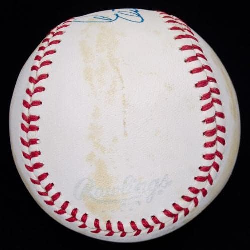 Elston Howard Single assinado oal machail beisebol jsa loa classificado 8 - bolas de beisebol autografadas