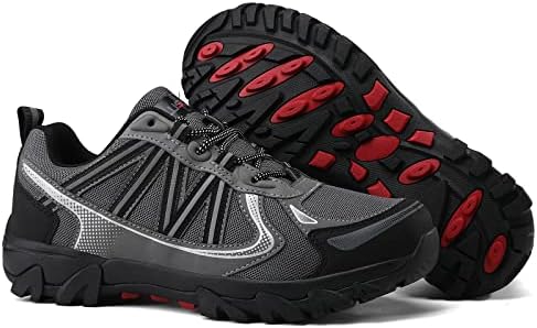 Sapatos de caminhada masculinos de Luswin, tênis de caminhada respirável ao ar livre, não deslizamento, trekking trilha