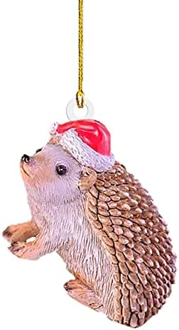 Ornamento de natal acrílico pavions chapéu animal ornamento de natal decoração de árvore de natal guirlanda de natal