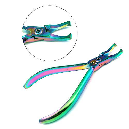 Laja Importa Multi Titanium Color Rainbow Bracket Remover Plier Instrumentos ortodônticos curvados