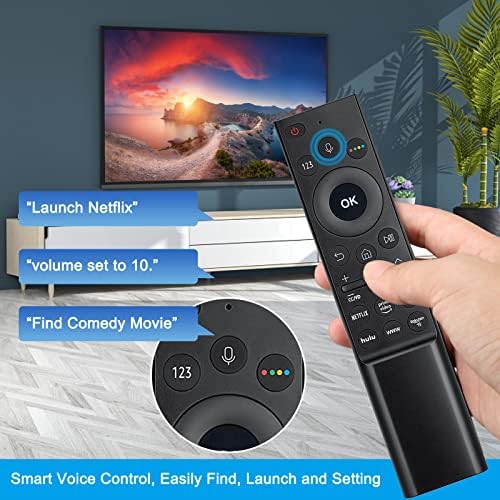 Controle remoto de voz universal para todo o Samsung LED QLED 4K 8K UHD HDR FHD SUMPLEMENT SMART TV SUBSTITUIÇÃO BN59-01241A BN59-01242A