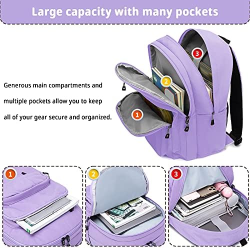 Mochila Multi -Pocket Mackpack, Negócios ou laptops casuais de mochilas casuais para homens, mulheres ou estudantes - se