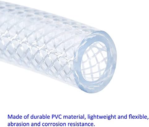 M MEDERXITY 2 PACOTE PVC Tubing - Tubo de mangueira trançada flexível Aplica -se à água do óleo do ar