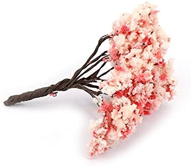 QXUXE 20 PCS Modelo Blossom Cherry Tree Cenário Modelo Trees Modelos Modelos para Modelo Train Railway Architecture Diorama Diy