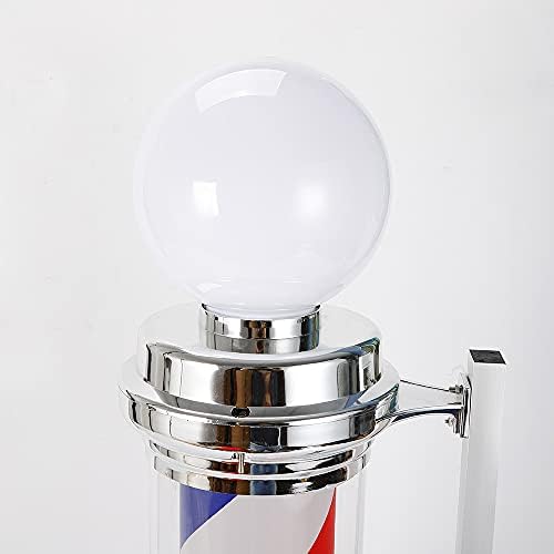 Gdrasuya10 pólo de barbeiro luz LED, listras de barbeiro rotativas listras de pólo giratória de luz vermelha/branca/azul led tira