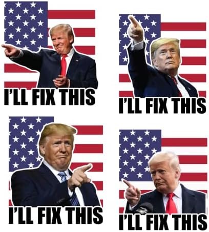 Vou consertar esses adesivos de Trump, 47pcs, 4 adesivos diferentes não feitos no chy-na fabricado nos Estados Unidos,