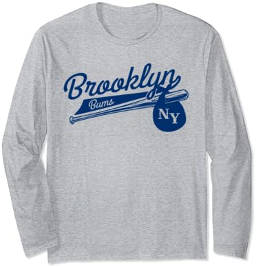 Retro Brooklyn Bums New York Baseball Ebbets Camiseta de manga comprida