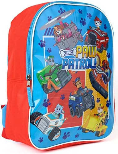 Patrulha Paw 15 Backpack Chase Marshall Skye Rubble Kids School Bag