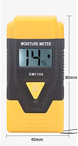 Quul 3 em 1 1 Digital Wood Medro Concreto Tester de umidade de madeira serrada Nível portátil para medir