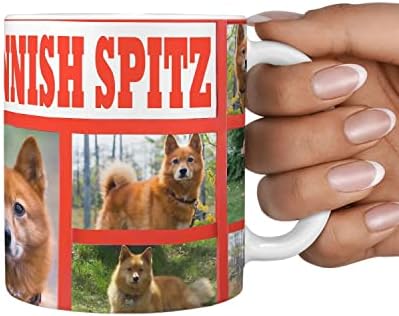 Canecas de estampa de cachorro Spitz finlandesas