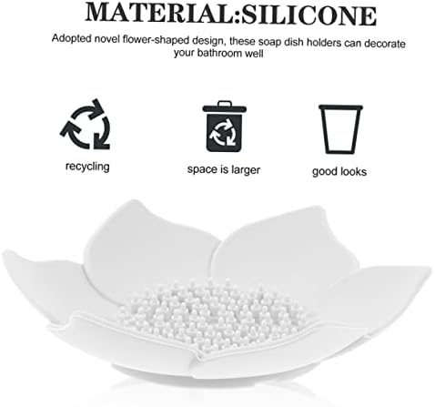 Besportble 5pcs Silicone Soap Silicone moldes para moldes de resina epóxi para resina pia de pia de banheira de banheira