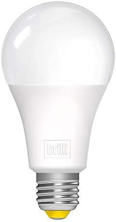 Iluminação de bem-estar Brilli 23177-000 Wind Down Down Dimmable Dimmable LED A19 Lâmpada de 8,5 watts, 1 pacote e branco quente
