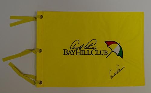 Arnold Palmer assinou a bandeira do pino bordada do Bay Hill Club
