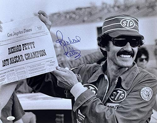 Richard Petty assinou 16x20 1979 Champion Paper Photo JSA Hologram
