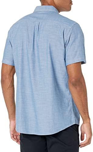 Essentials Men Sleeve Chambray camisa