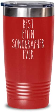 Presente para o ultrassonografista melhor effin 'Sonógrafo sempre isolado Drink Tumbler Travel Cup Fung Colegados