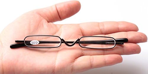 Soolala Super Slim Compact Reader Reading Glasses Reader W/Pen Clip Tube Case