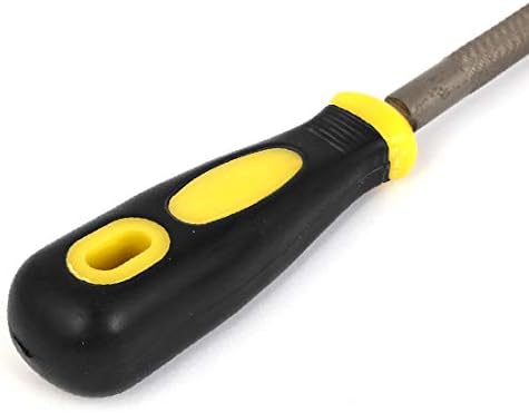 X-Dree 12 Ferramenta de madeira com ferramenta de mão com revestimento de plástico de alto carbono Arquivo redondo de aço