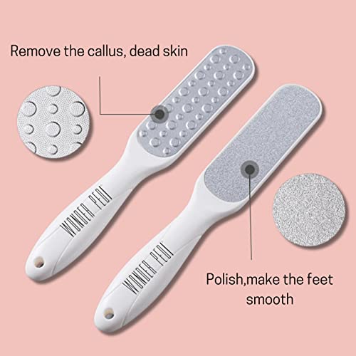 Removedor de calos para pés - Esfoliante instantânea Spray de pé de casca - salto rachado amaciante - Metal Foot File Screwber