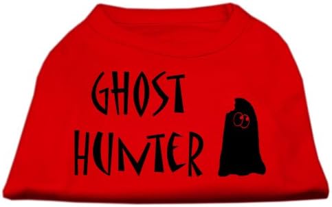 Mirage Pet Products Ghost Hunter Camiseta de seriar vermelho com letras pretas xl