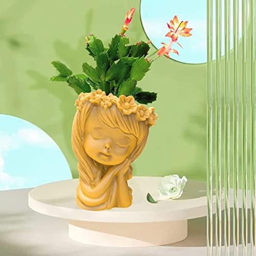 Garland Girl Girl suculenta flor suculenta vaso de caneta de caneta silicone molde de concreto vaso de argila de argila cimento resina