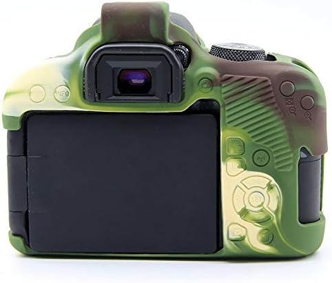 Bolsa de pele de capa de borracha de silicone macia para câmera Canon EOS 800D