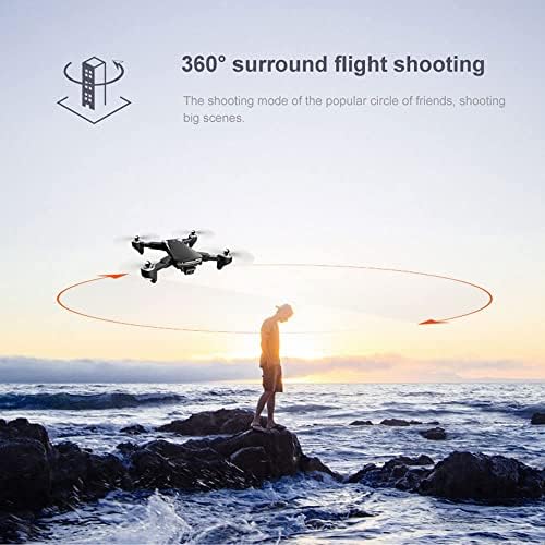 Drone de steace com câmera de 6k, quadcopter RC para adultos e crianças, drones Wi -Fi dobráveis, com controle de voz, controle de gestos, altitude Hold, Flip 3D