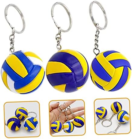 Valiclud 3pcs Vôlei Keychain Backpack Keychain Backpack Charms Charms Volleyball Key Titular Volleyball KeyChains Car chave
