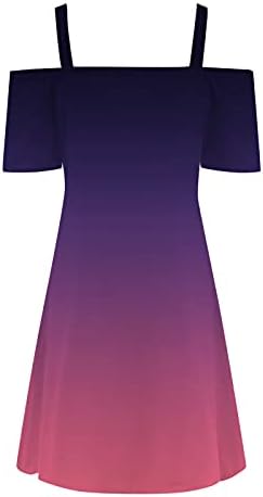 Vestidos casuais de verão feminino NYYBW Gradiente da moda colorida colorida em vil de gola em vibração de manga curta zíper mini vestido de verão
