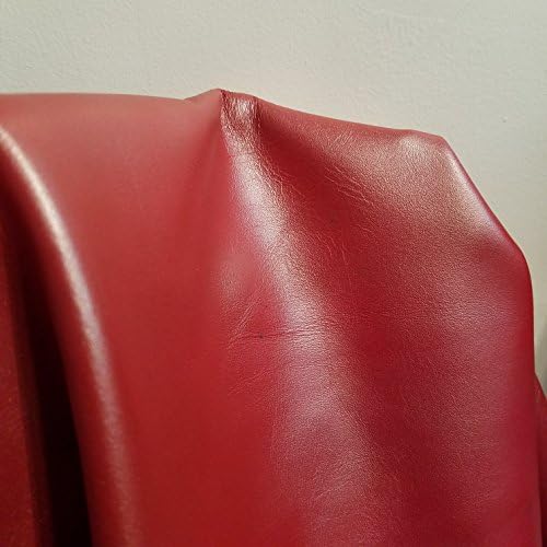 Couros Nat Red Shimmer Soft Nappa Leather 2.0-2.5 Ofício de estofamento, sapato, Bolsa de caça-caupa de pecão genuíno de couro para esconder