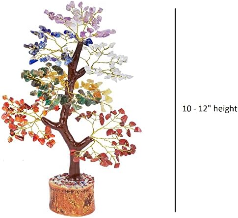 Árvore do dinheiro dos cristais premium | Cura pedras de meditação espiritual decoração, mesa de escritório, vida, ioga, decoração