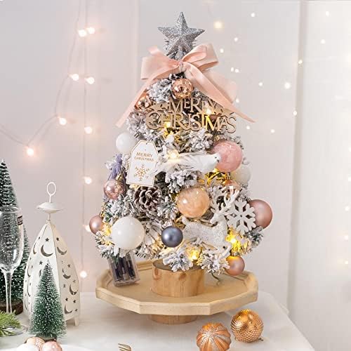 Árvore de Natal Hozoh com luzes Árvore de Natal Treça de mesa pequena Menu de Natal Árvore de Natal Produtos de Ornamento de Natal