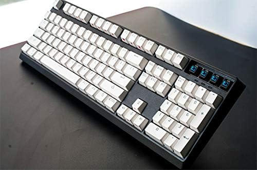 104 keys preto branco DoubleShot Litada de keycap Caps de chaves Ansi Layout OEM Perfil para jogos de teclado mecânico de cereja