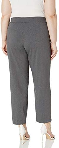 Alfred Dunner Womens Petite Classic Allure Fit proporcionou Pant com cintura elástica de conforto