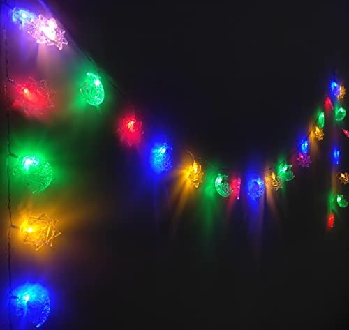 JKQ Ramadan Mubarak Moon Castelo Luzes de cordas 10 pés 30 LEDs Islâmico Ramadã Decorativo Twinkle Lights Operado