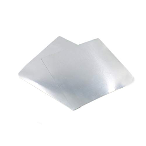 99,9% de folha de chapas de zinco pura folha de metal 140x140mm 0,2mm 10pcs