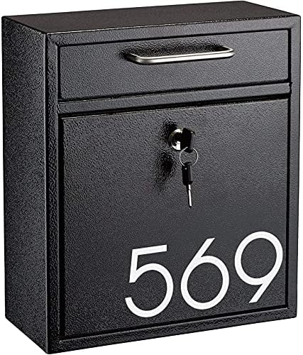 Número de caixa de correio refletivo de 3 polegadas Adesivo Modern Número de vinil Número à prova d'água Adesivo Auto -adesivo