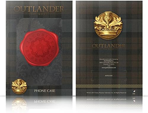 Projetos de capa principal licenciados oficialmente o Outlander Plaid Tartans Book Livro da carteira de capa compatível