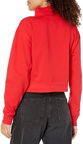 Tommy Hilfiger Feminino Fleece 1/4 Sorto de Sulvero Zip