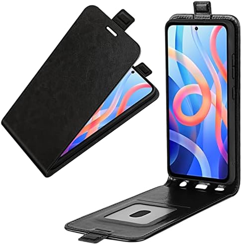 Hualubro Xiaomi Poco M4 Pro Caso, capa de carteira de flip de fólio à prova de choque de couro PU Retro com suporte para cartão e