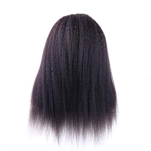 Cabelo de faixa de cabeça reta e reta Human Human Human Human Yaki Wigs de faixa reta para mulheres negras Humanas Human Glueless