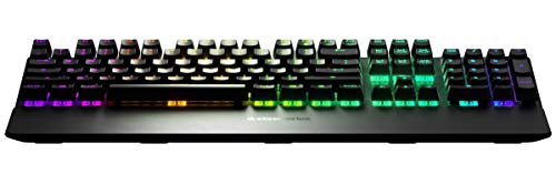 Steelseries Apex 7 - Teclado de jogos mecânicos - OLED Smart Display - Blue Switches - Layout Nordic Qwerty
