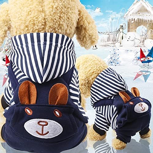 Honprad Plaid Dog Pijama colete de animais de estimação Moda de inverno Roupas de estimação para cachorro Coloque
