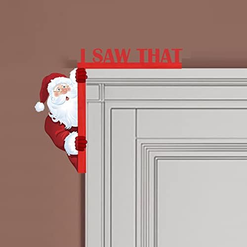 Santa Clau Porta de Natal Corner Decoração Diy costura criativos decoração de casa decoração Decoração engraçada Grinchs no meu filme