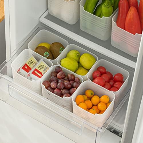 Recipientes de armazenamento de alimentos para recipientes para lanche upkoch Caixa transparente: 2pcs geladeira frutable