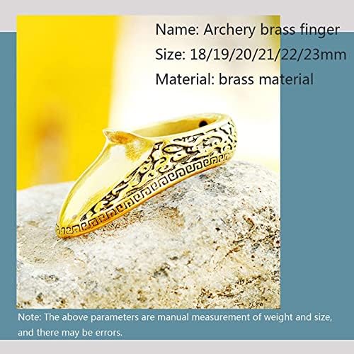 OCAIRNRY TCRISHOGY Brass Protetor de dedo Polegar anel de mão artesanal Protetor de protetor Tabu tradicional de dedo
