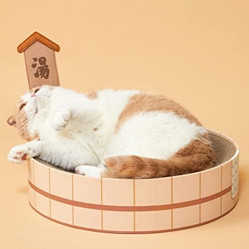 Colcolo Cat Scratcher Cardboard Lounge Bed House Sofá Corto Corrugado Pad para brincar com arranhões