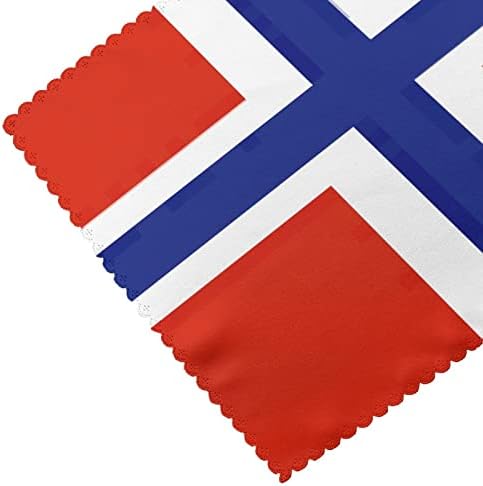 Placemats de bandeira norueguesa para mesa de jantar, 12 x 18 polegadas férias vintage Ação de Graças Lavagem de tape
